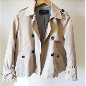 Zara cropped trench coat